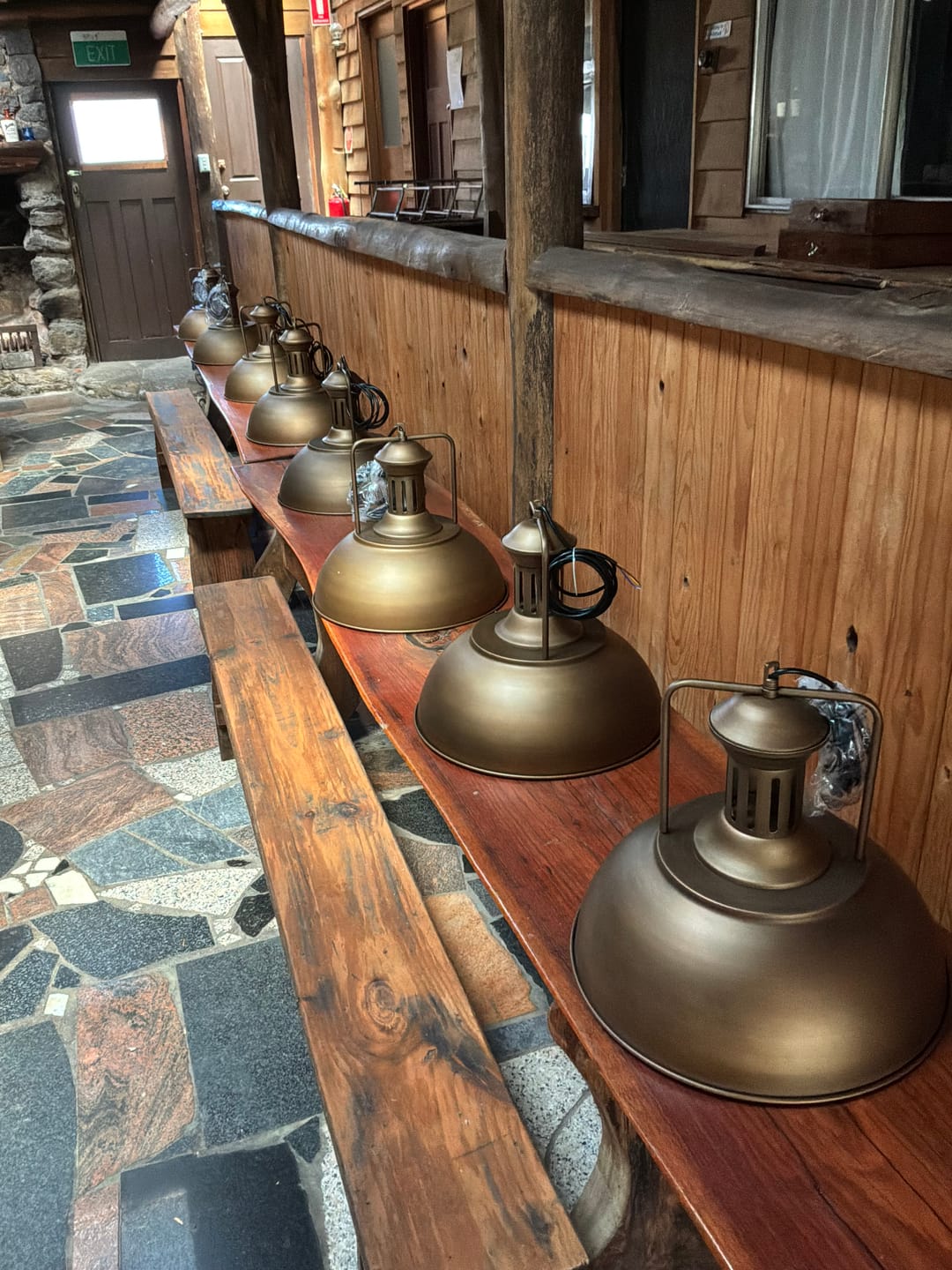 Customer photo review of Modern Industrial 1-Light Metal Single Dome Pendant Light
