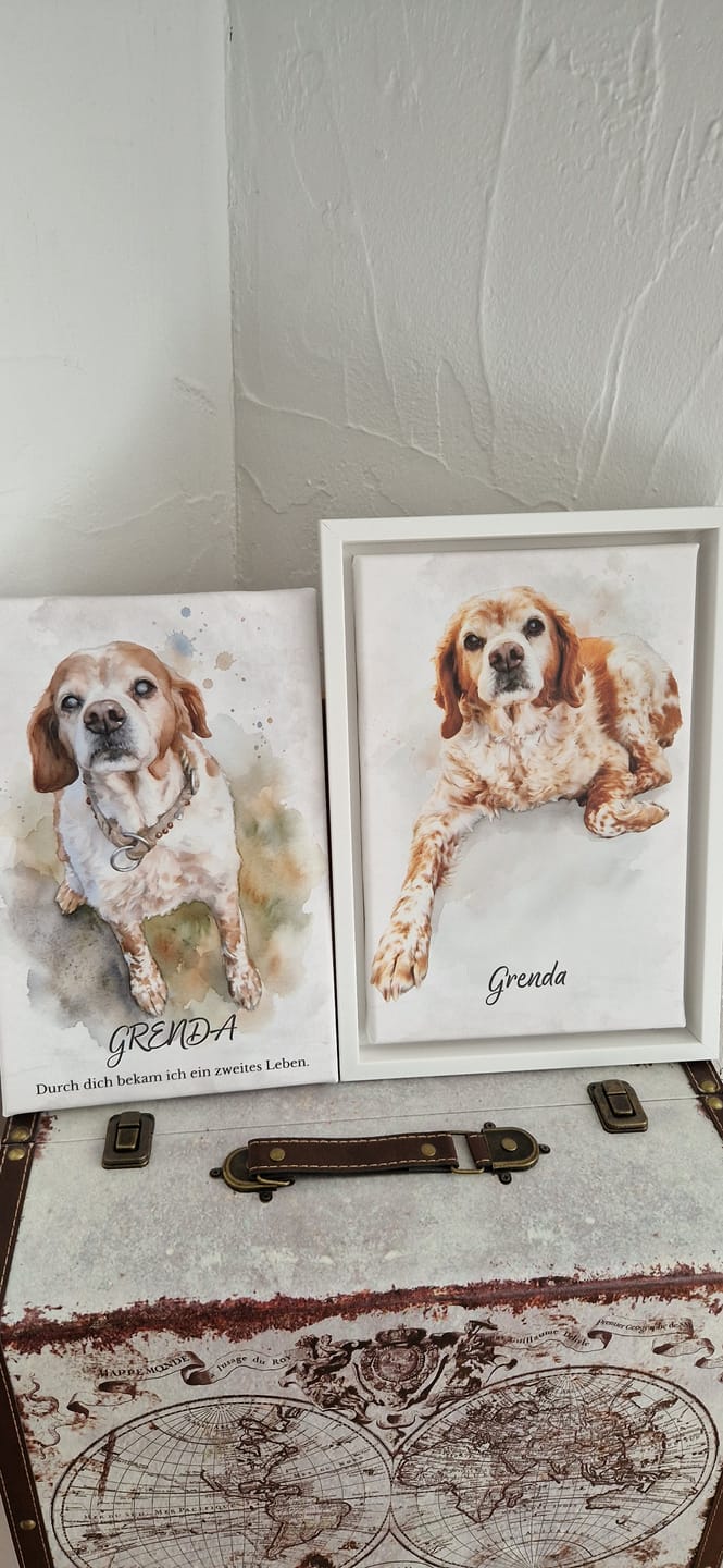 Customer photo review of Personalisiertes Poster - Aquarell Realistisches Porträt