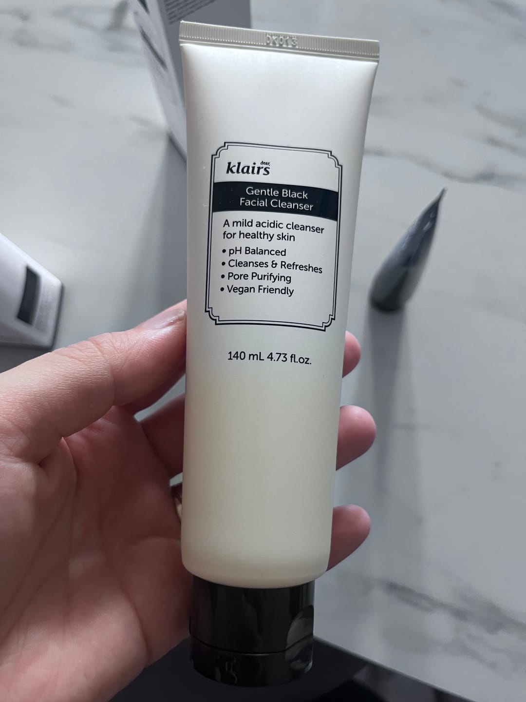 Customer photo review of Gentle Black Facial Cleanser