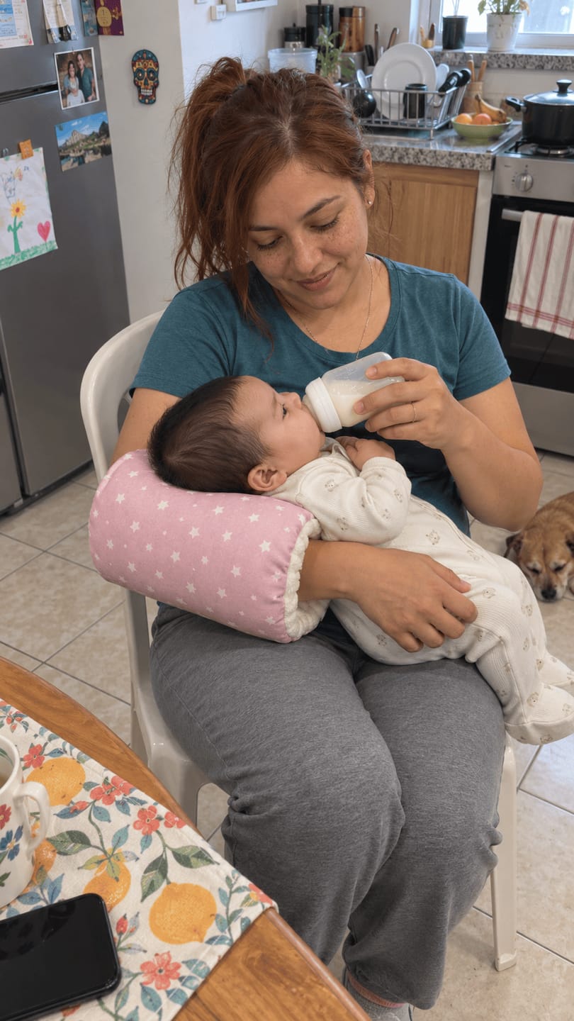 Customer photo review of Cojín de Lactancia