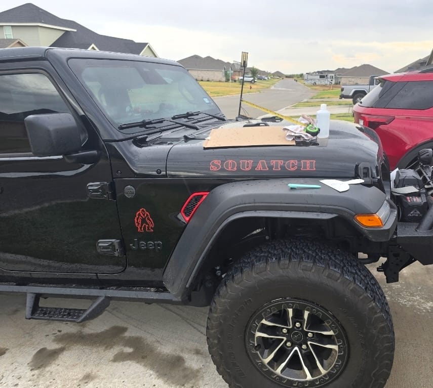 Customer photo review of Hood Lettering | Set of 2