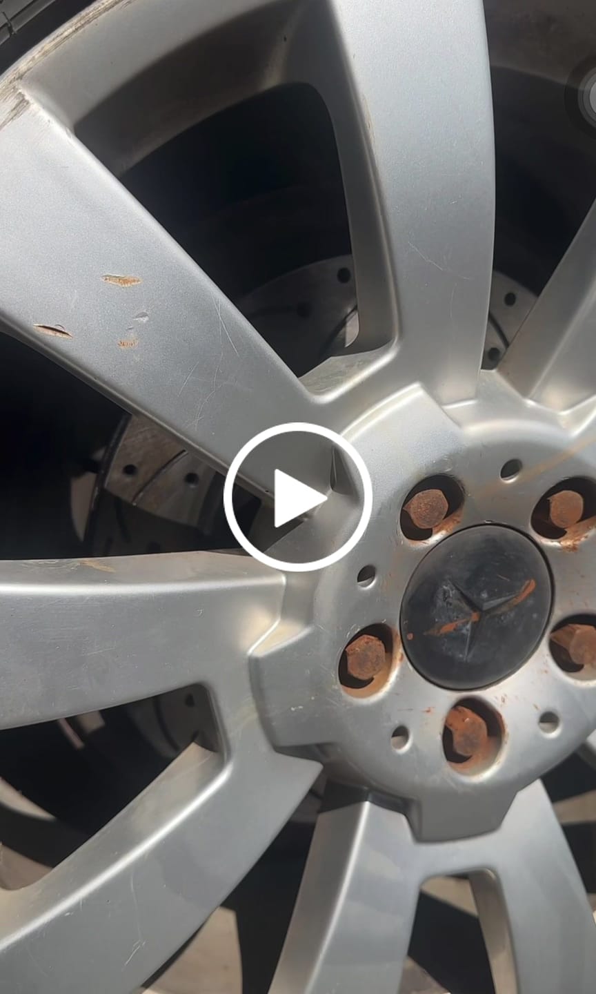 Customer video review of Front Rear Coated Drilled Slotted Disc Brake Rotors And Semi-Metallic Pads Kit For Mercedes-Benz GLK350 GLK250 KDF-100316