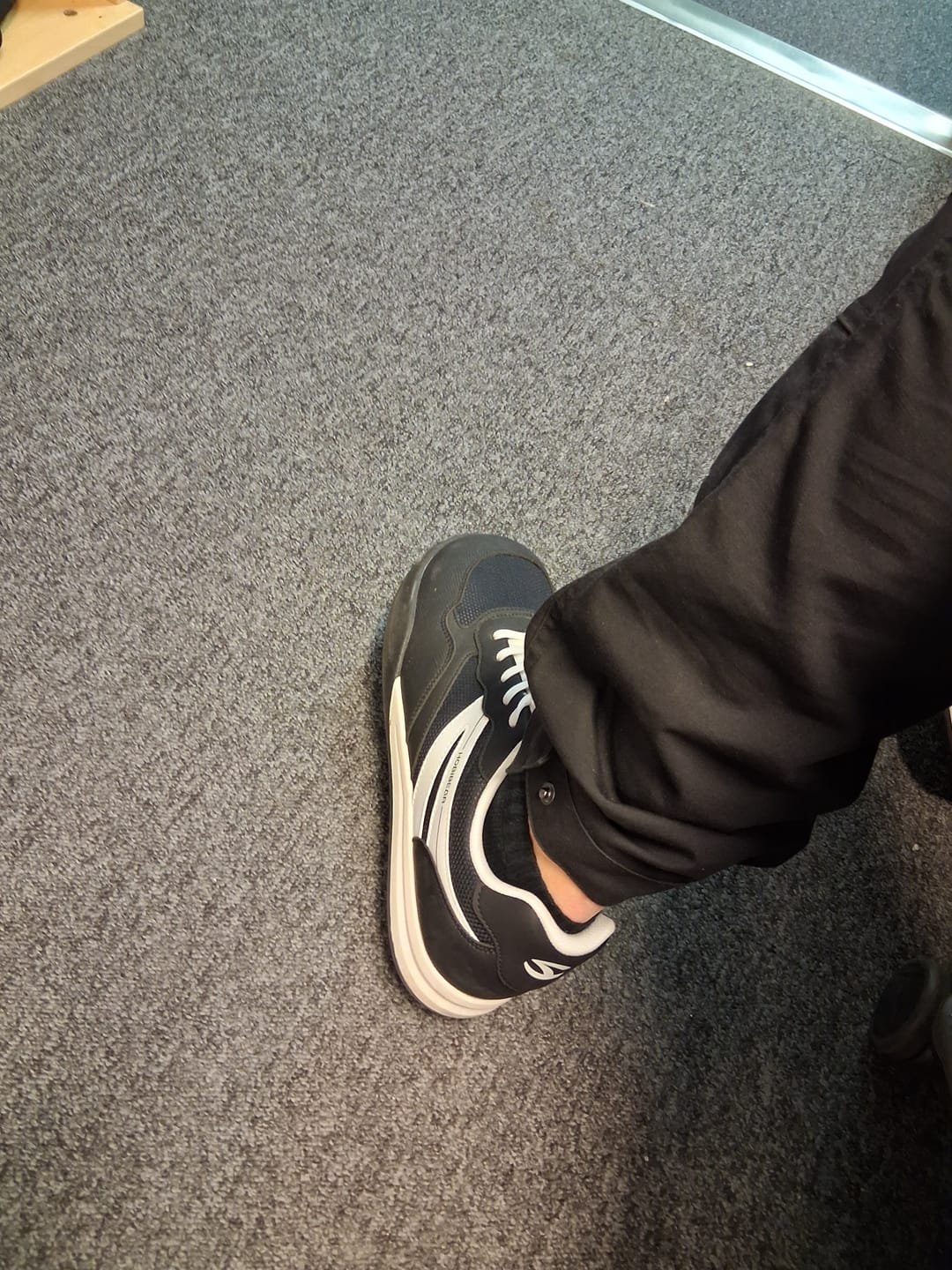 Customer photo review of Heather - Wide Toe Sneakers
