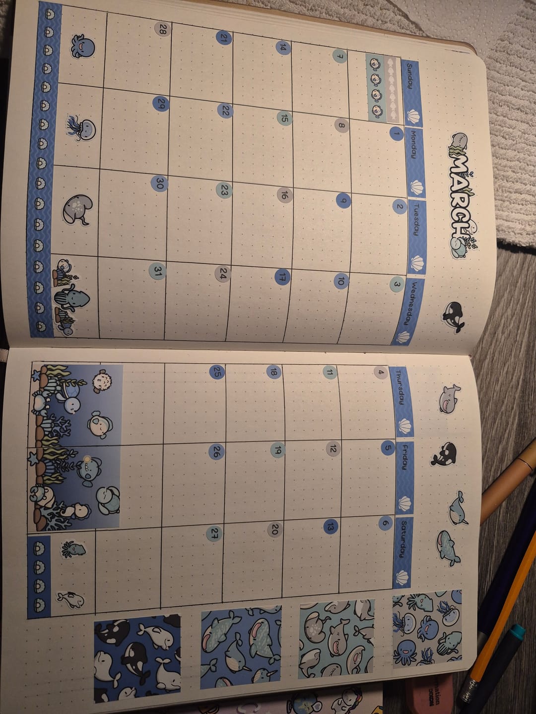 Customer photo review of Deep Blue Sea Planner Kit (Set of 6)