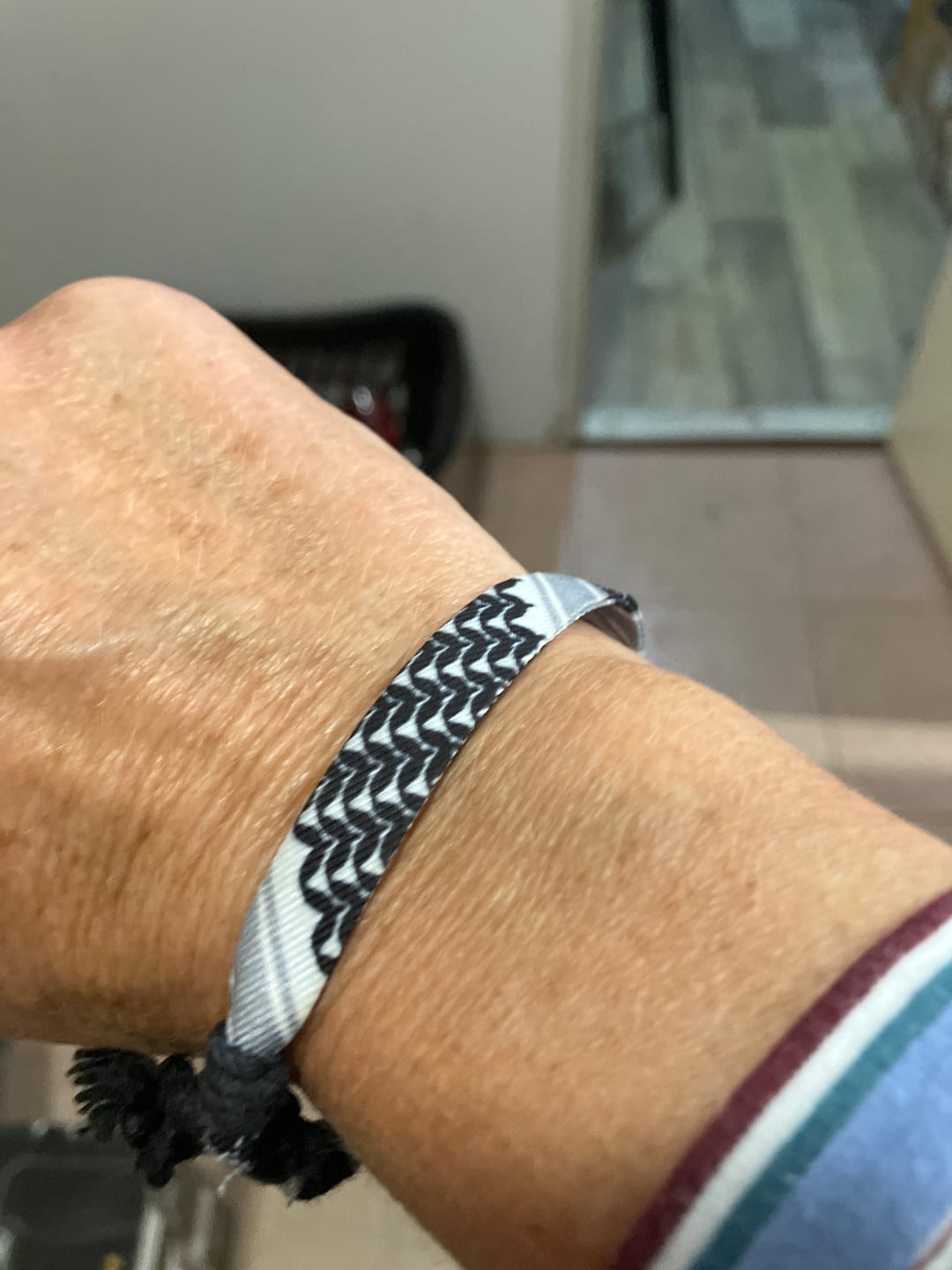 Customer photo review of Keffiyeh Bracelet