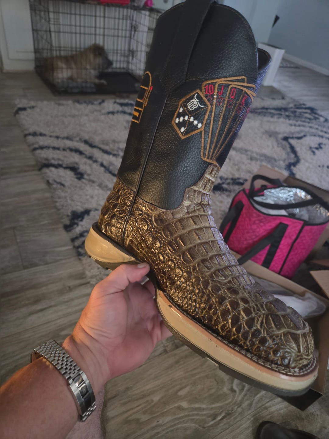 Customer photo review of Orix Caiman Neck Leather Boots With 3D Lightweight Sole - Composite Toe