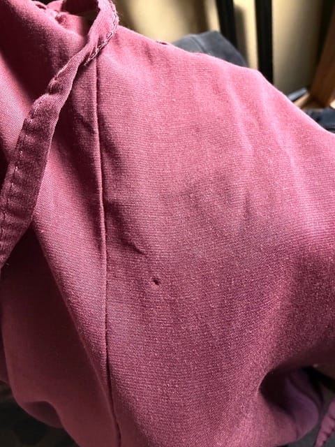 Customer photo review of Ballon Hose mit Gummizug an den Bündchen burgundy