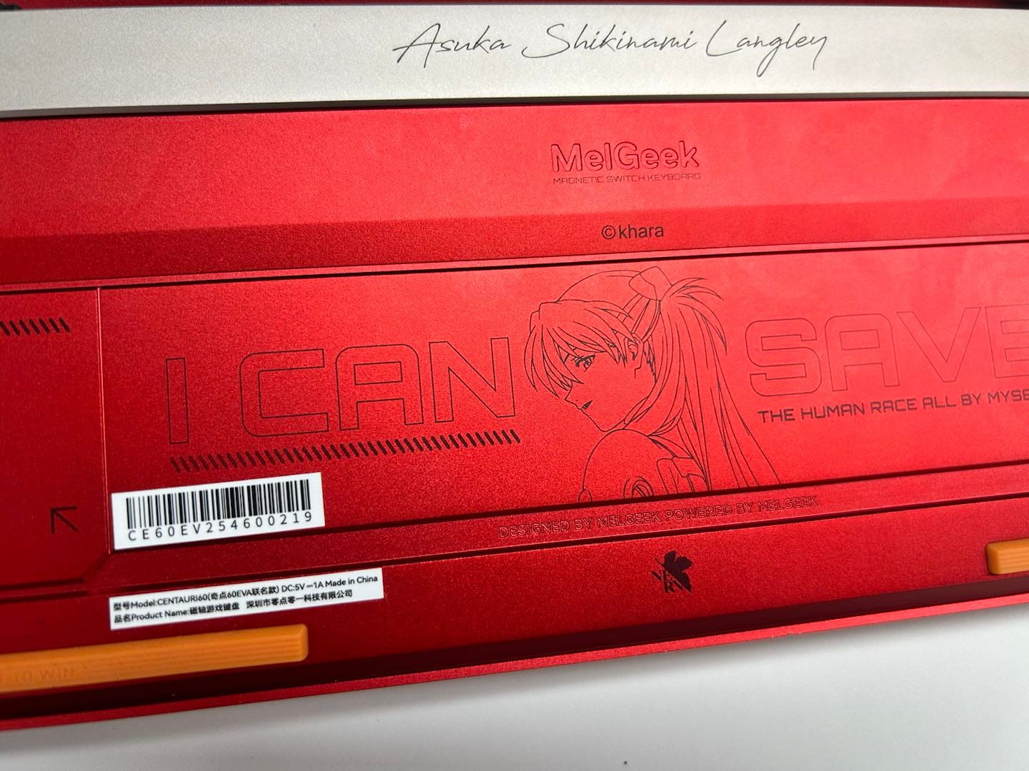 Customer photo review of Centauri60 Asuka Edition  HE Gaming Keyboard