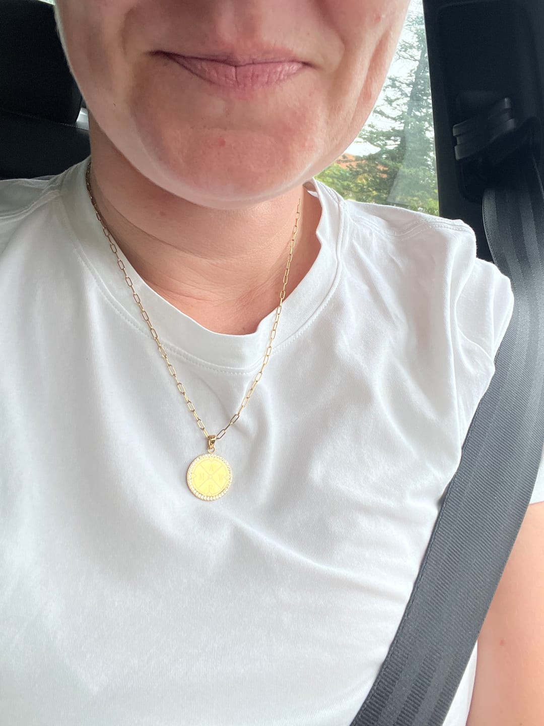 Customer photo review of Engravable Compass With Stones