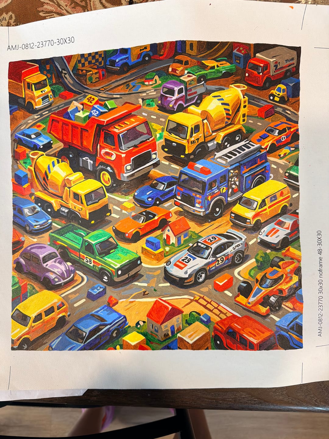Customer photo review of Design Your Own Paint by Number with AI