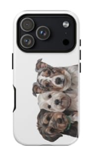 Customer photo review of Custom Pet Portrait iPhone Case