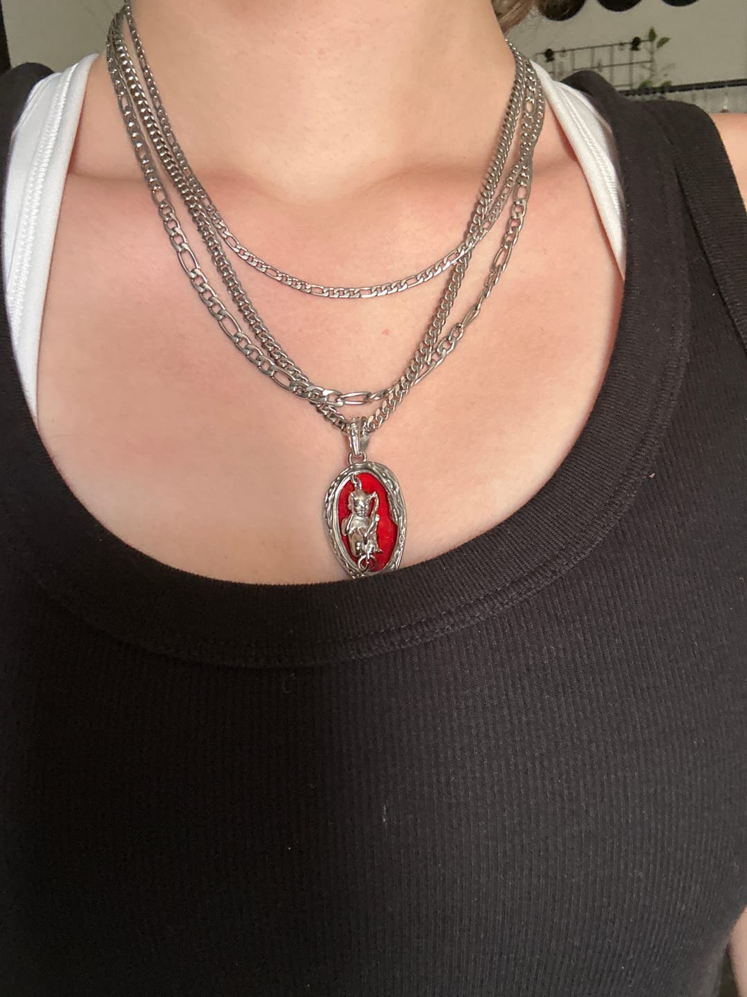 Customer photo review of DEVIL EMBRYO PENDANT