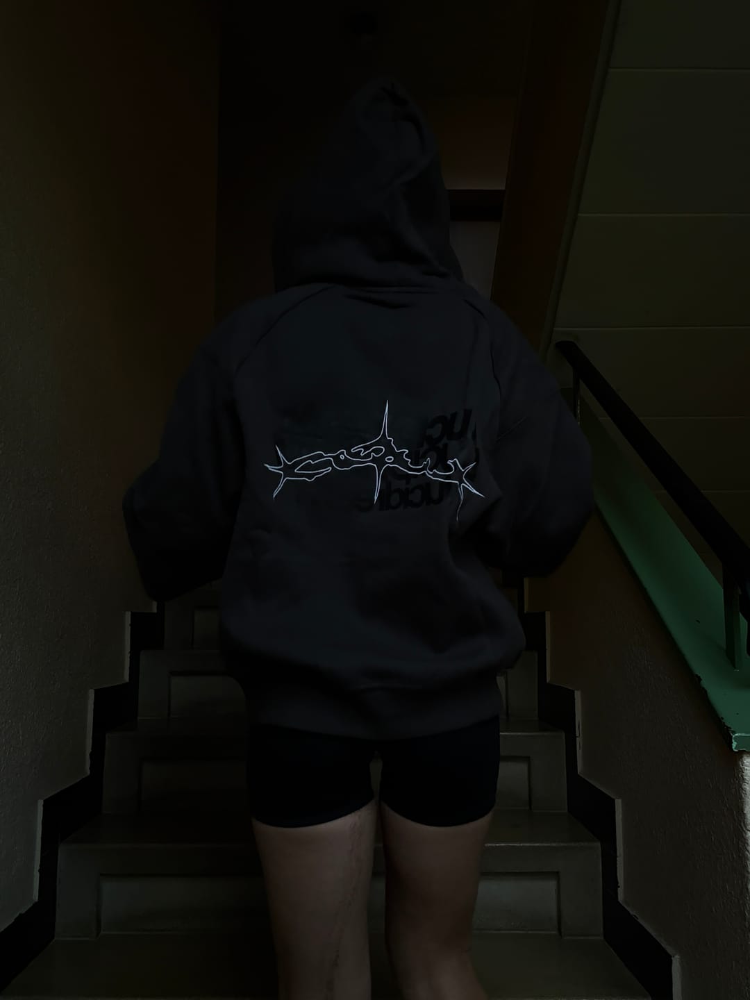Customer photo review of The full Dark Grey Hoodie