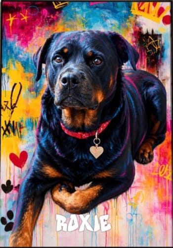 Customer photo review of Graffiti -  Personalised Poster