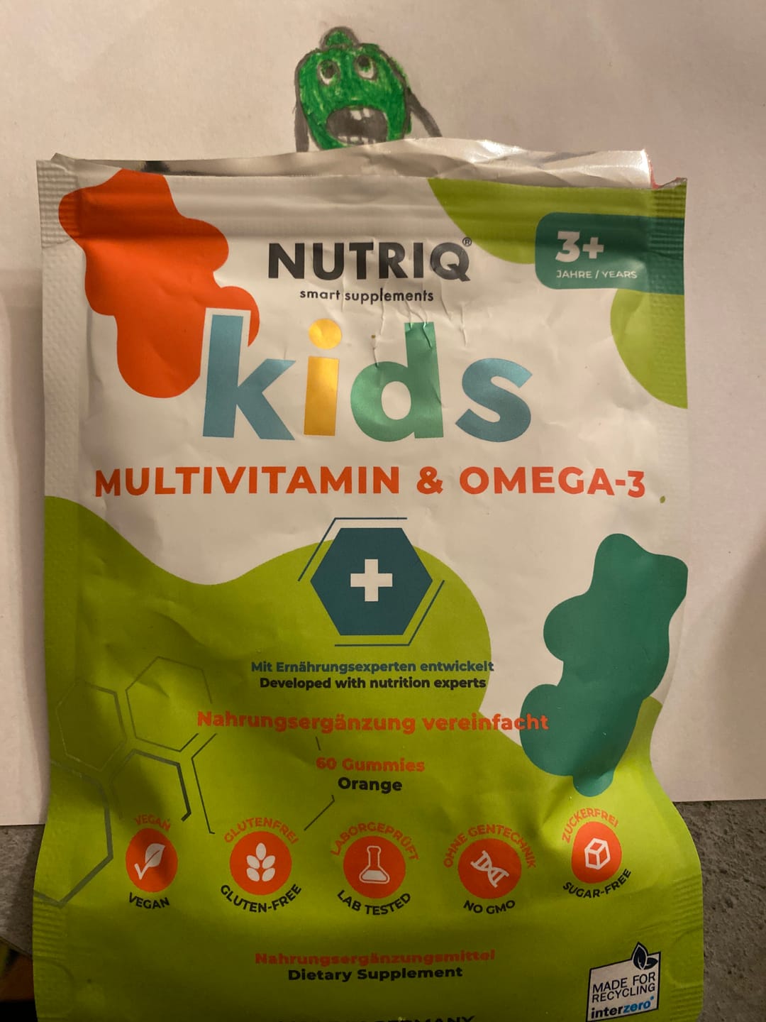 Customer photo review of Premium Kreatin Gummies