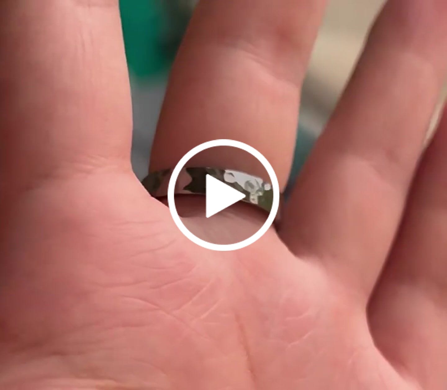 Customer video review of Glimpse Eternity Pure Tantalum Hammered Mirror Ring