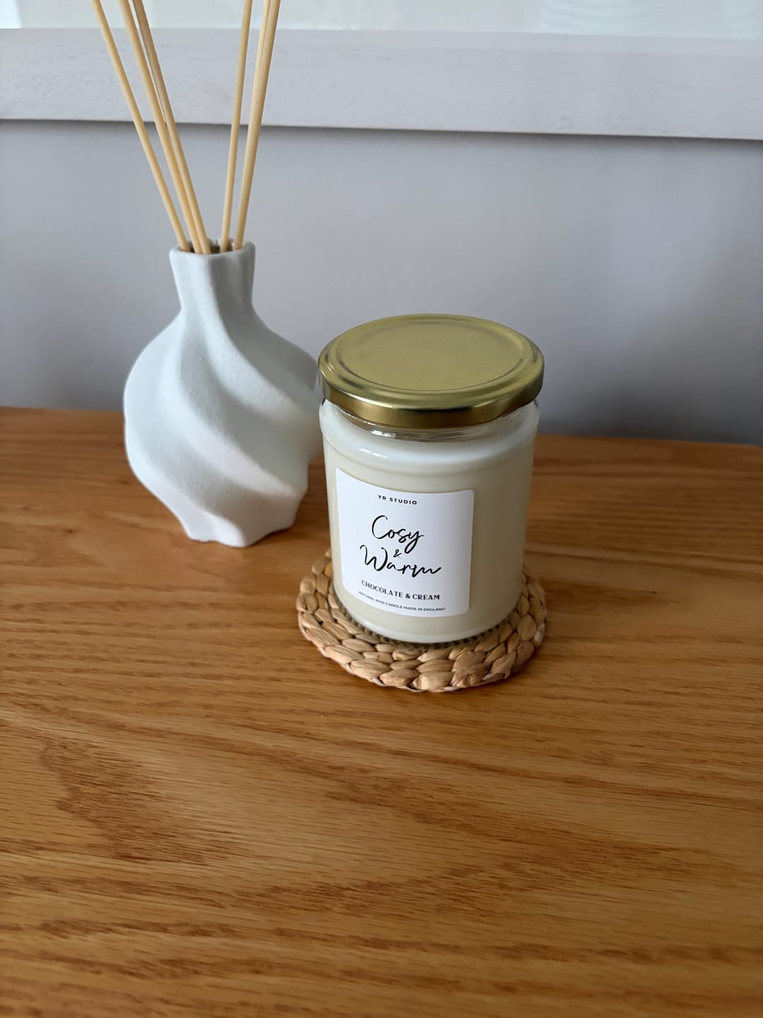Customer photo review of "Cosy & Warm" Chocolate Candle