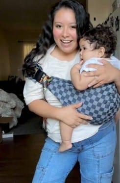 Customer photo review of Porte-bébé latéral
