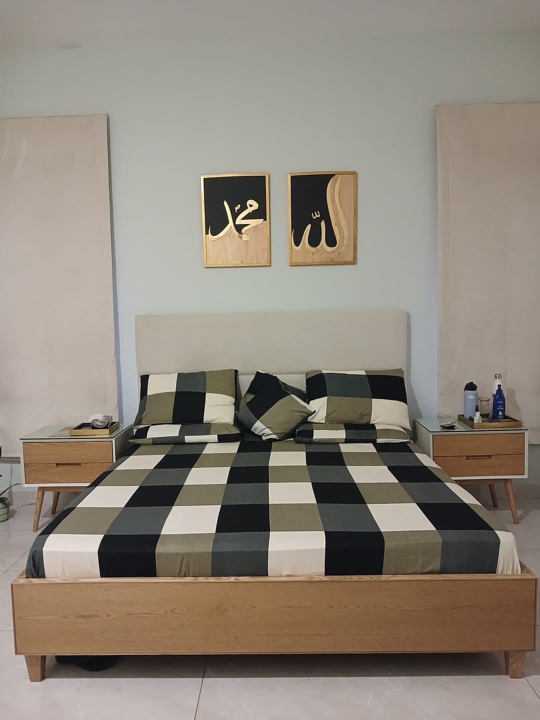 Customer photo review of CHESS PILLOW COVERS (PACK OF 2)
