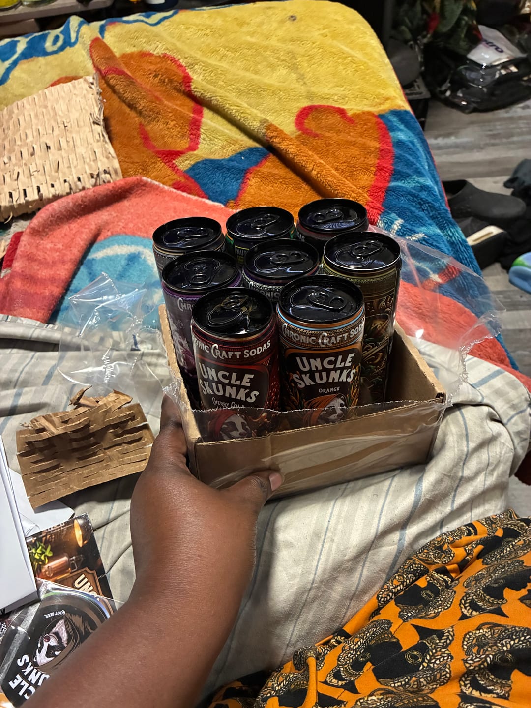 Customer photo review of 8-Flavor Variety Pack | 100 mg | 12oz Chronic Craft Sodas