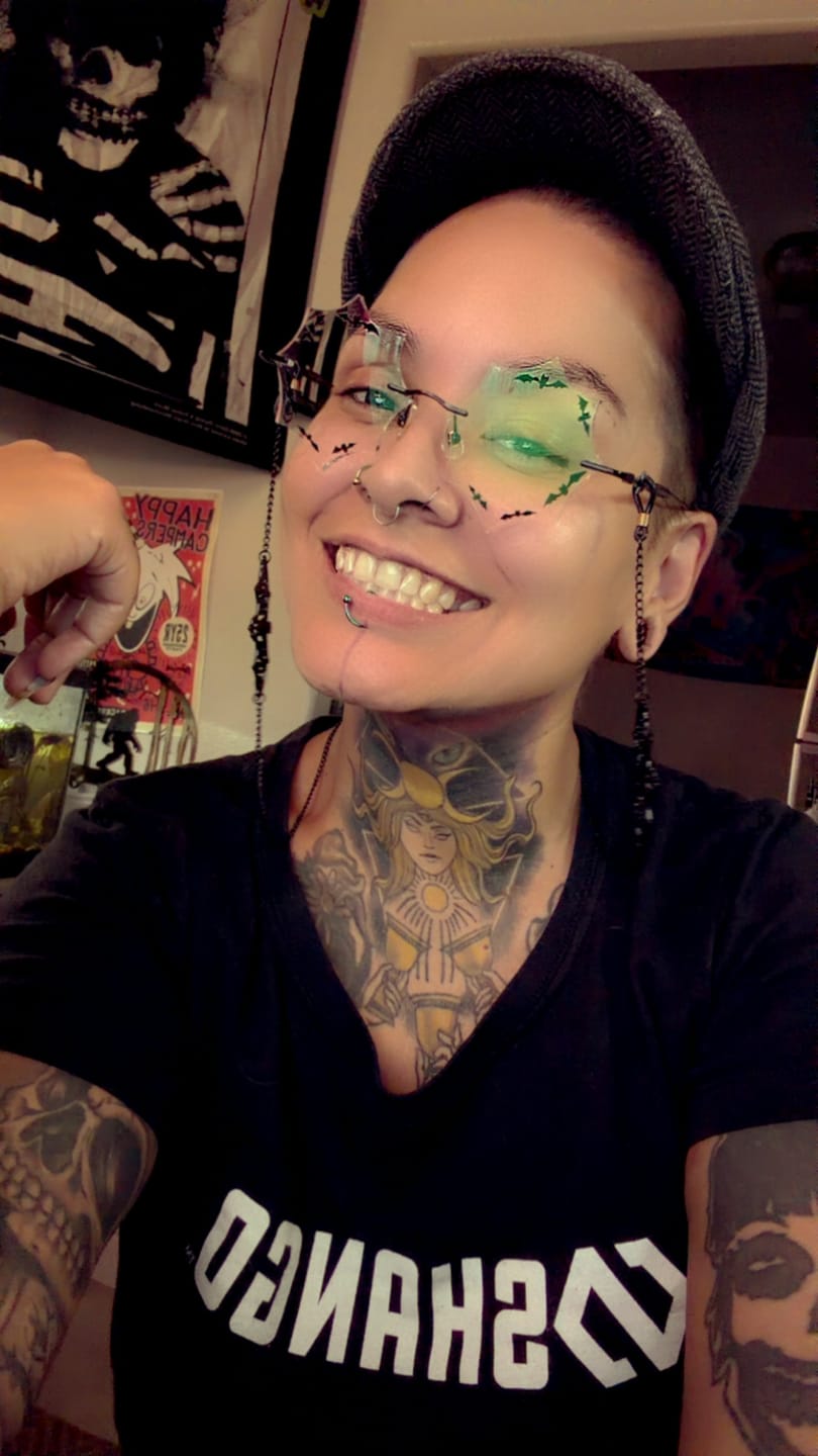 Customer photo review of Vesper Eyeglasses