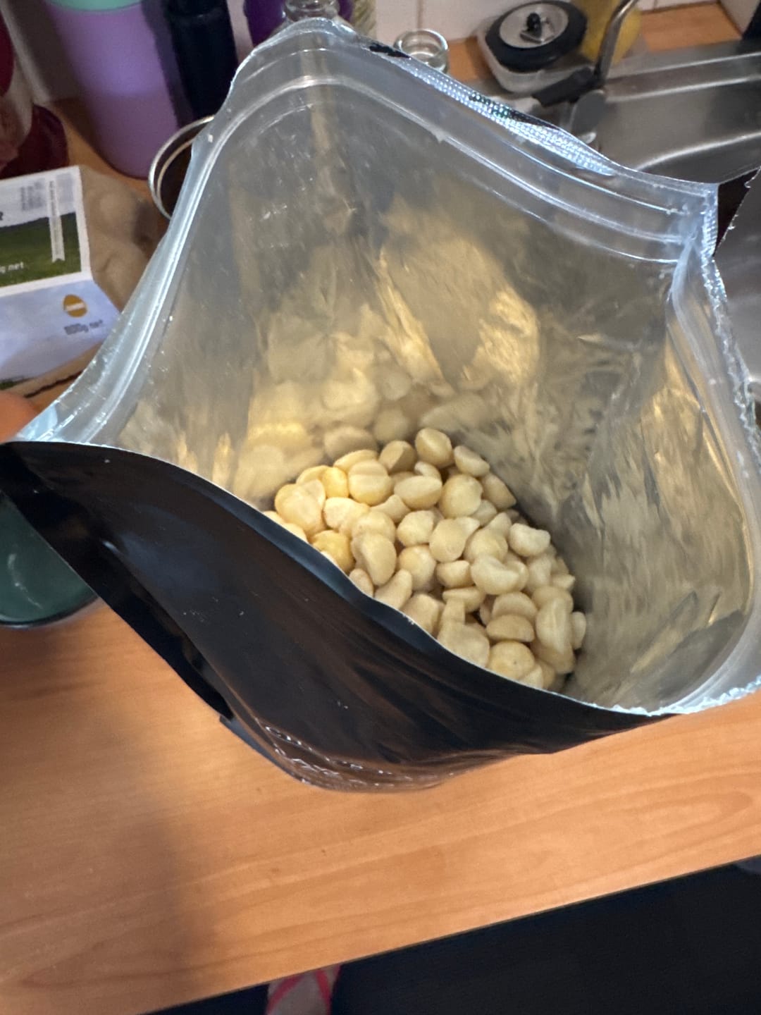 Customer photo review of Raw Macadamias (S4 Halves and Quarters)