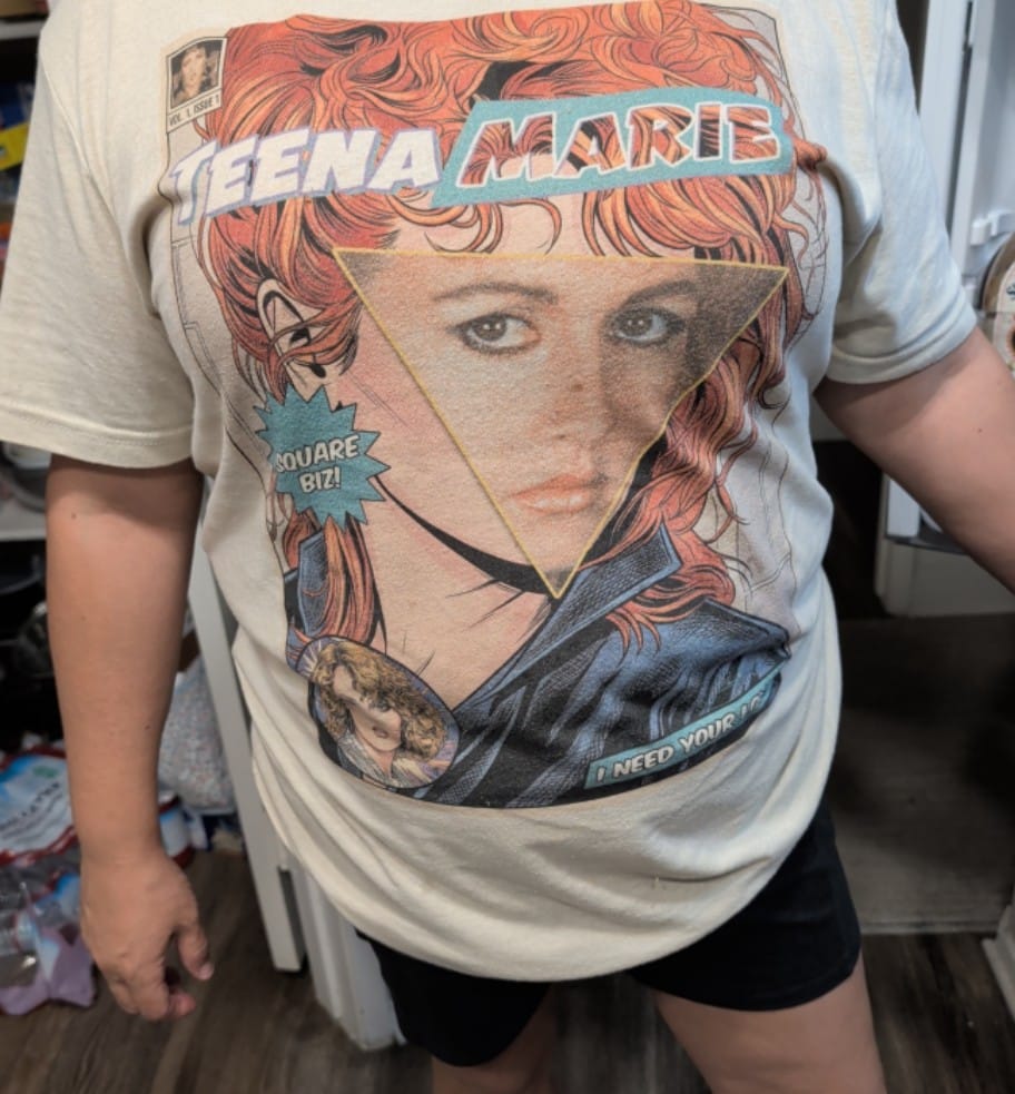 Customer photo review of Teena Marie Classic Fit T-Shirt