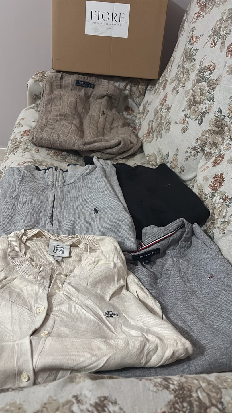 Customer photo review of Fiore Vintage & Secondhand - Box 5 pz Maglioni Ralph Lauren, Lacoste, Tommy Hilfiger PREMIUM
