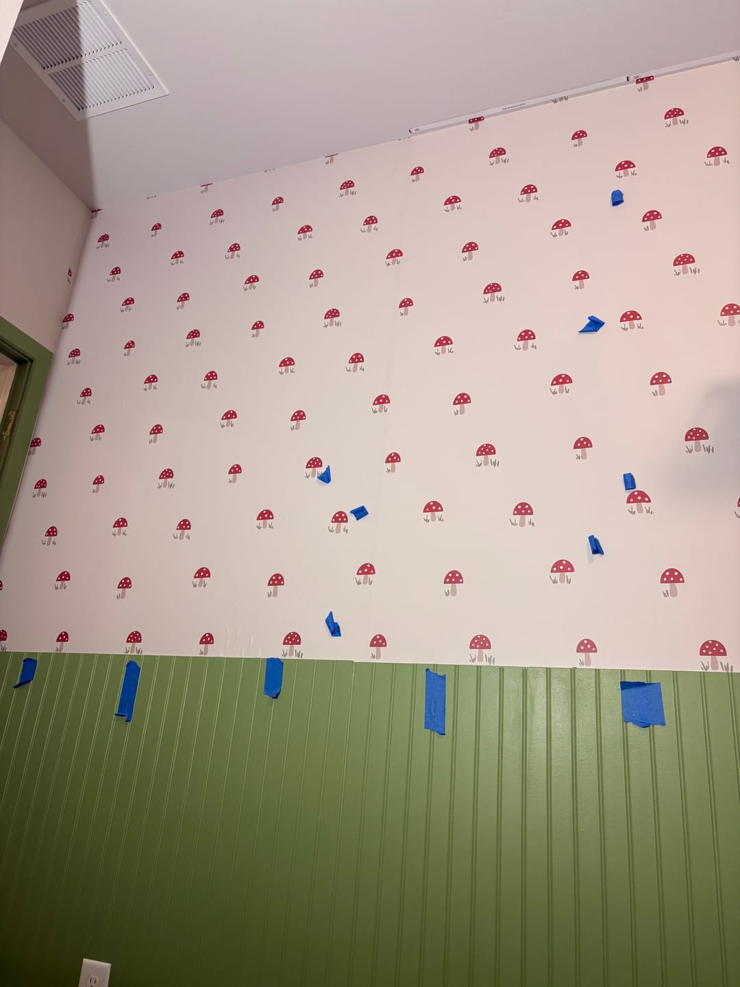Customer photo review of Edwin - Enchanted Mushroom Wallpaper