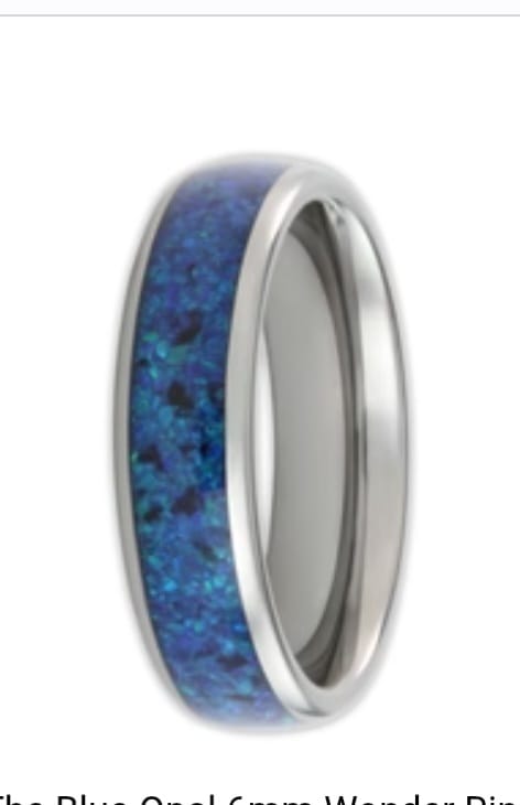 Customer photo review of The Blue Opal 6mm Wonder Ring