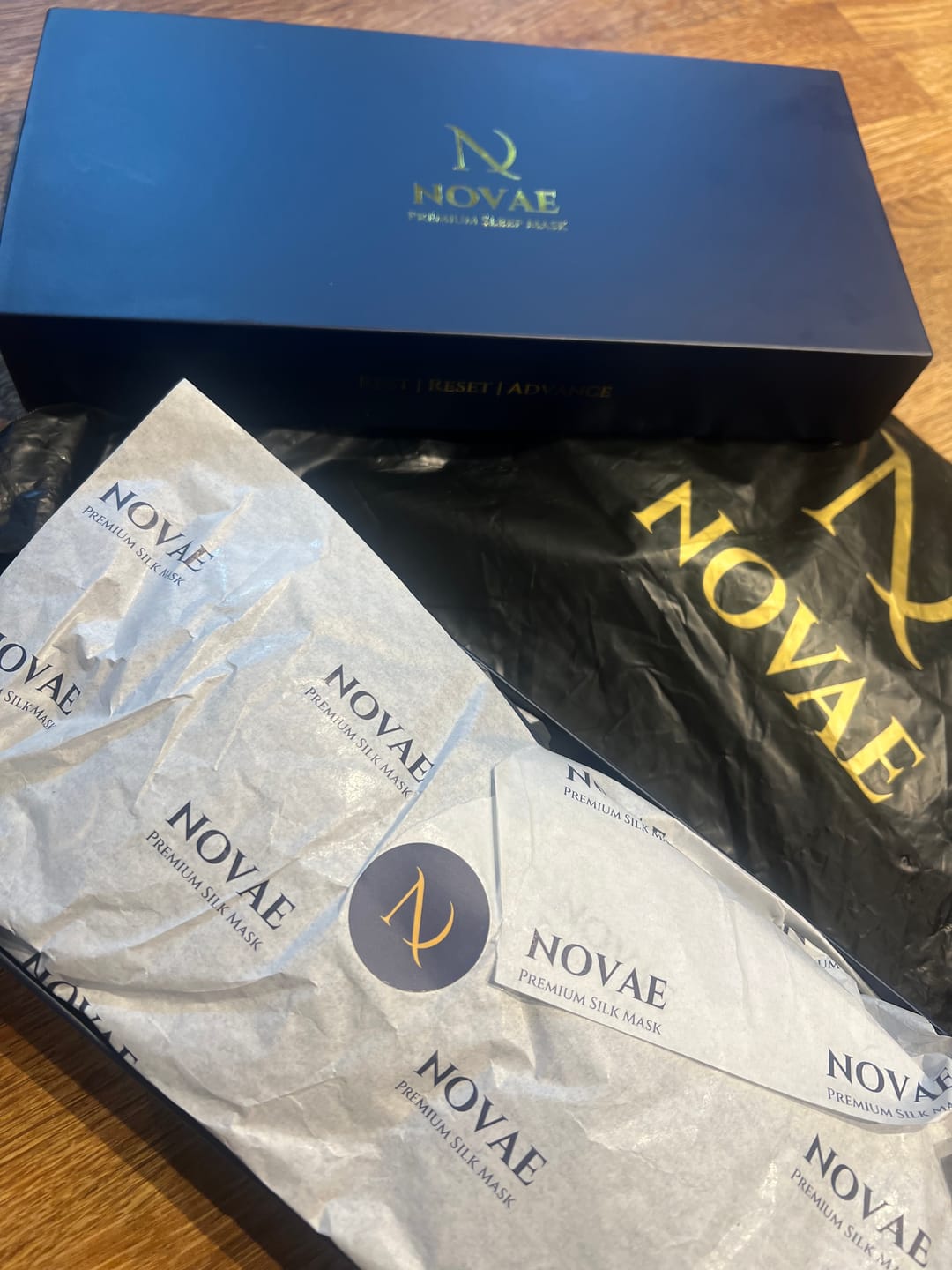 Customer photo review of Novae Sleep Mask