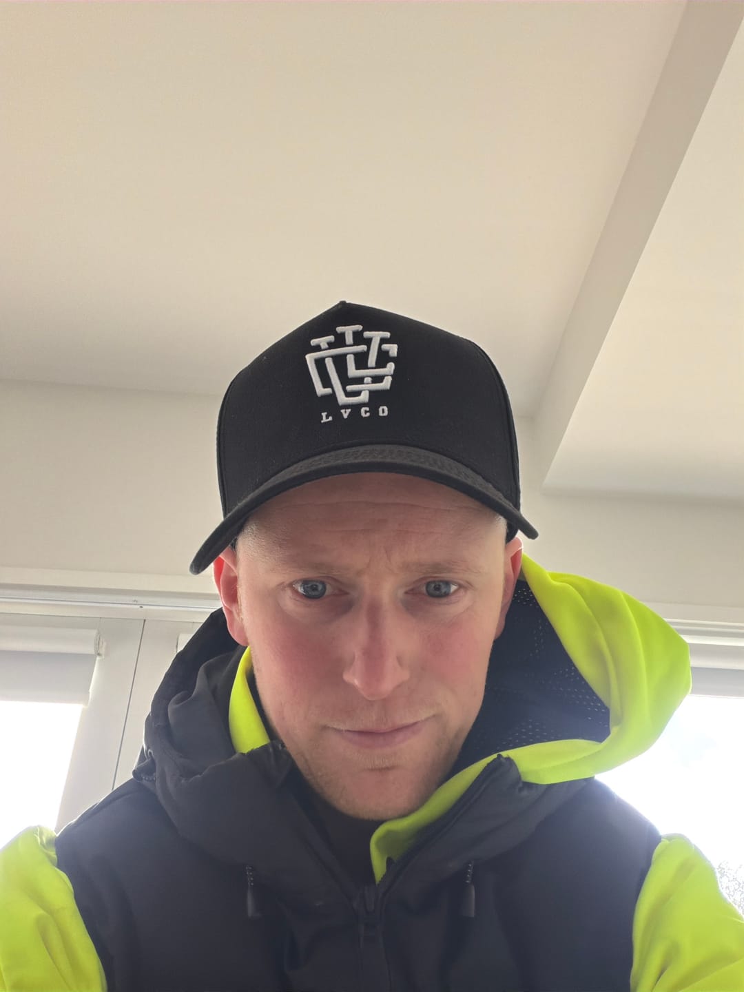 Customer photo review of CLASSIC FIT Jet Black A-Frame Snapback