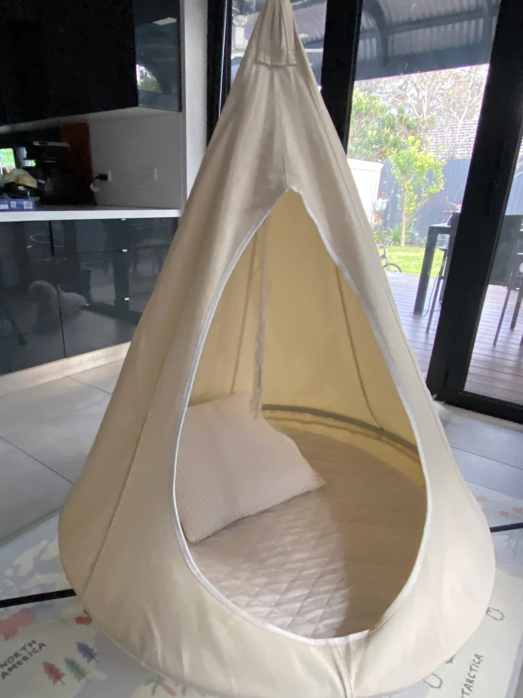 Customer photo review of 1m/1.8m Hanging Swing Tent for Kids & Adults | Indoor & Outdoor Double Hammock Chair | Sensory Pod Swing for Autism & ADHD Support | Durable & Versatile