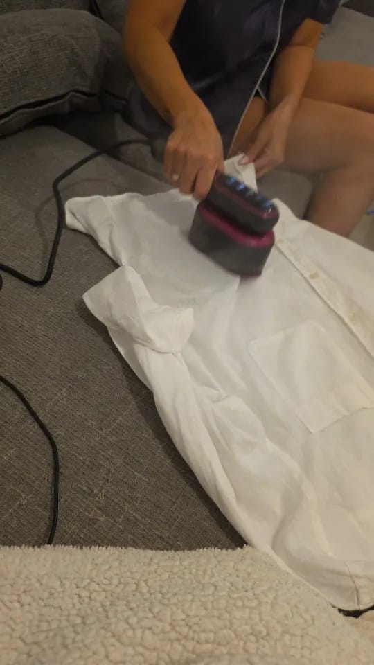 Customer photo review of The Perfect Press™ - 2 in 1 Steamer & Iron