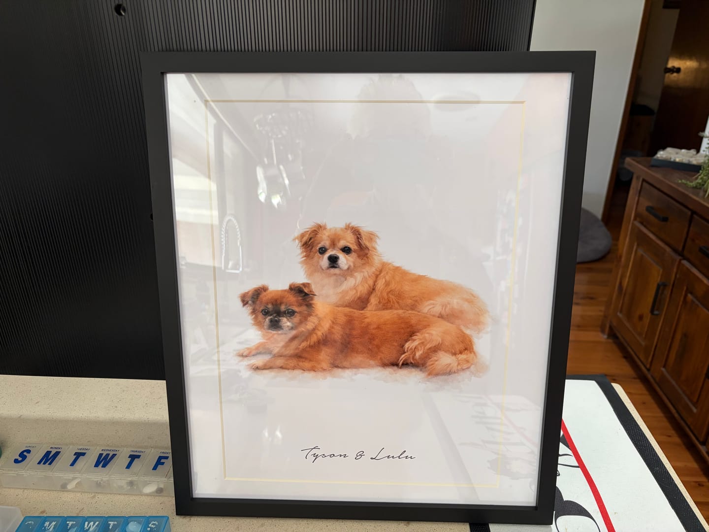 Customer photo review of Personalised Poster - Watercolours