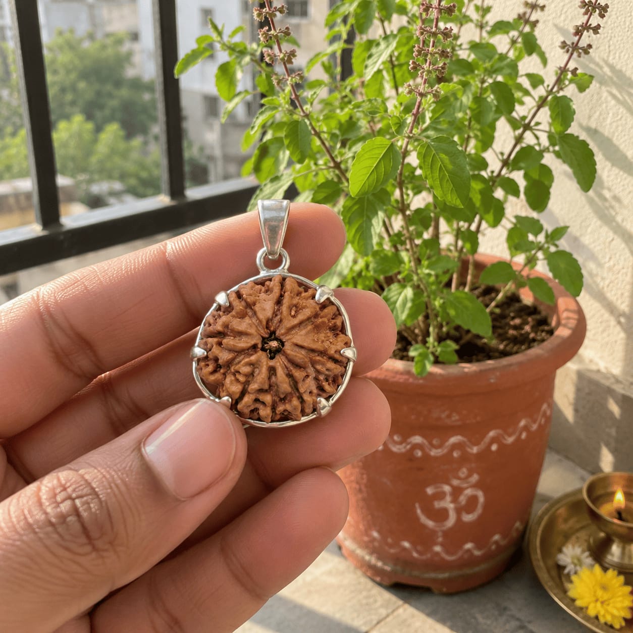 Customer photo review of 10 Mukhi Rudraksha (Nepali)