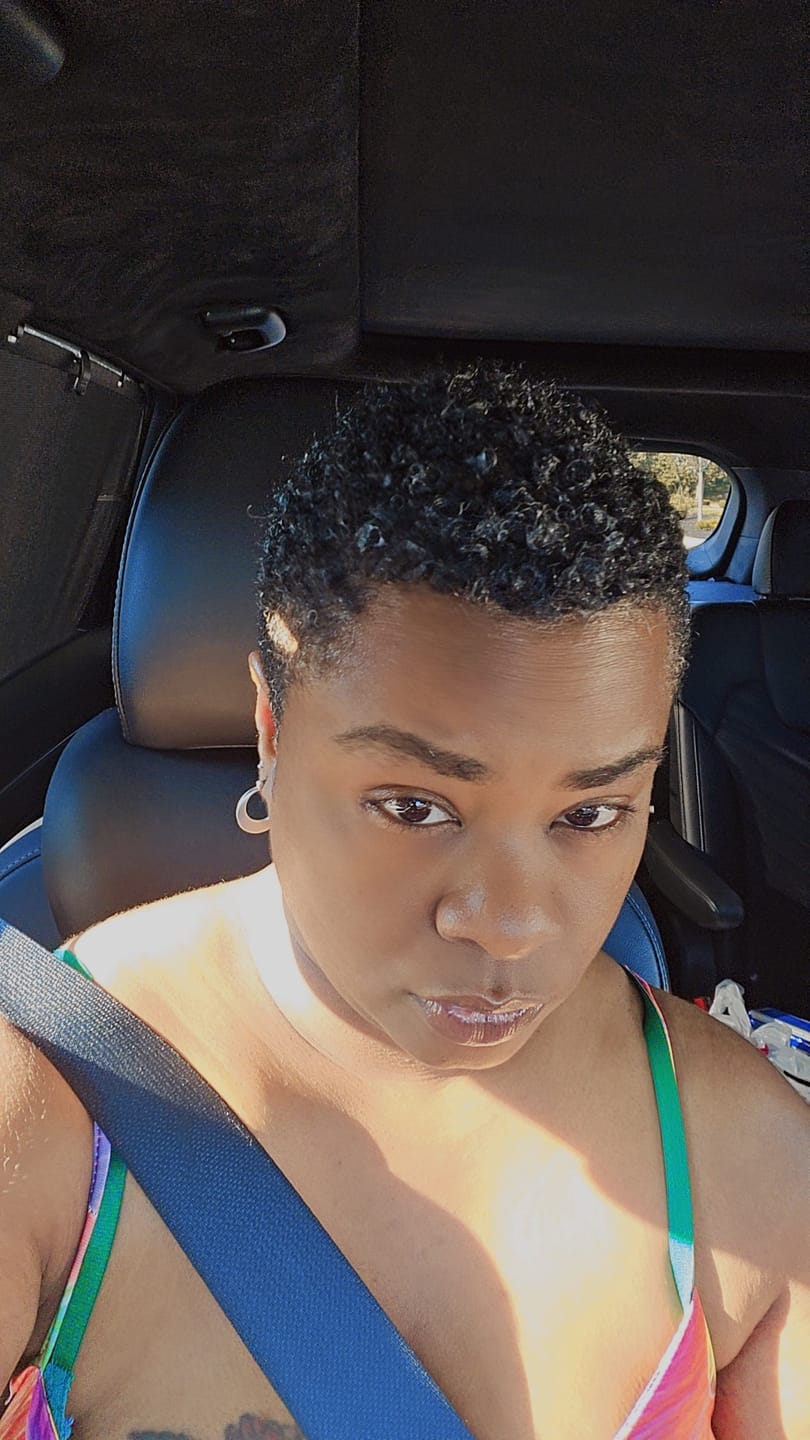 Customer photo review of Tropical Oasis Anti-Humidity Firm Hold Hair Gel