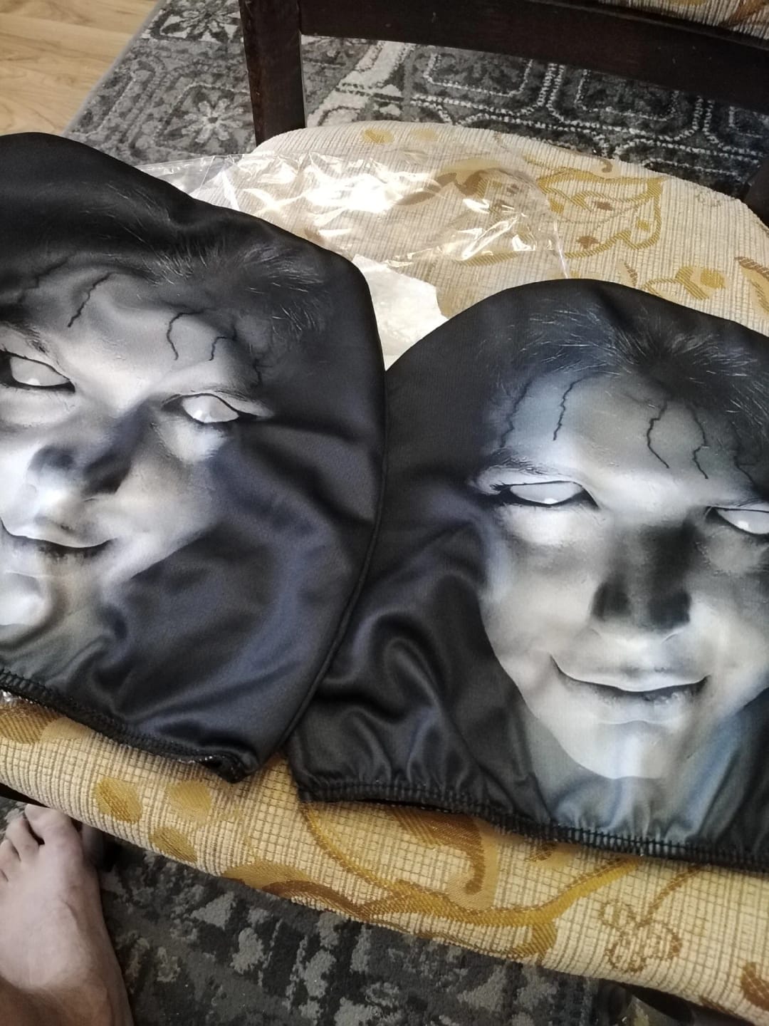 Customer photo review of SpookSeat™ Spooky Car Headrest Covers