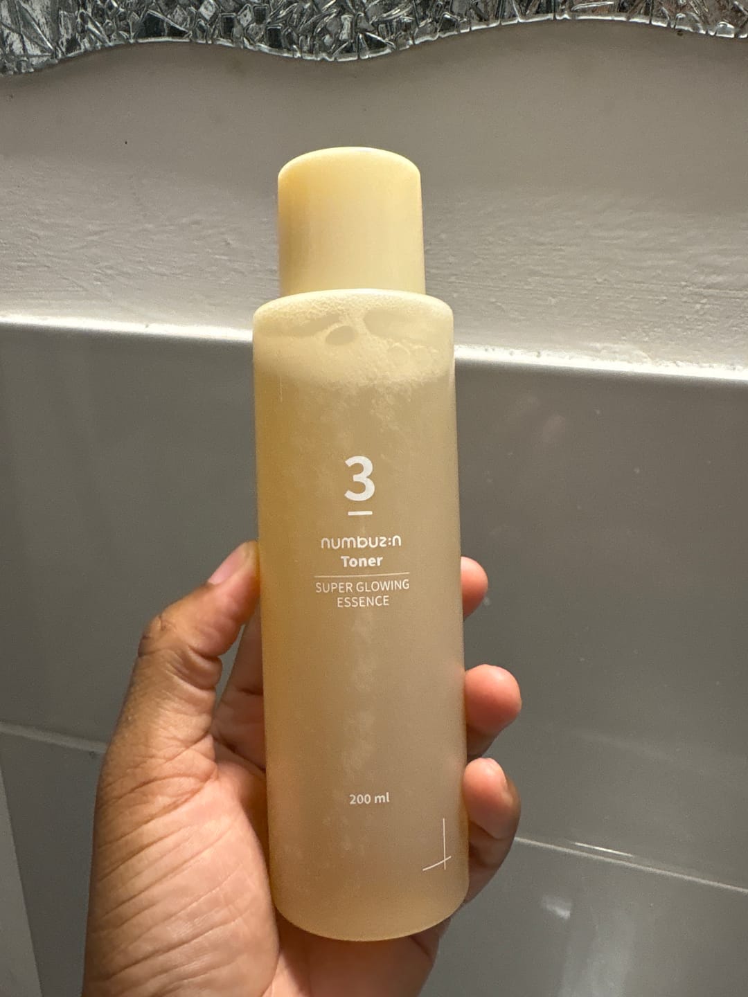 Customer photo review of Numbuzin - Toner - No.3 Super Glowing Essence Toner