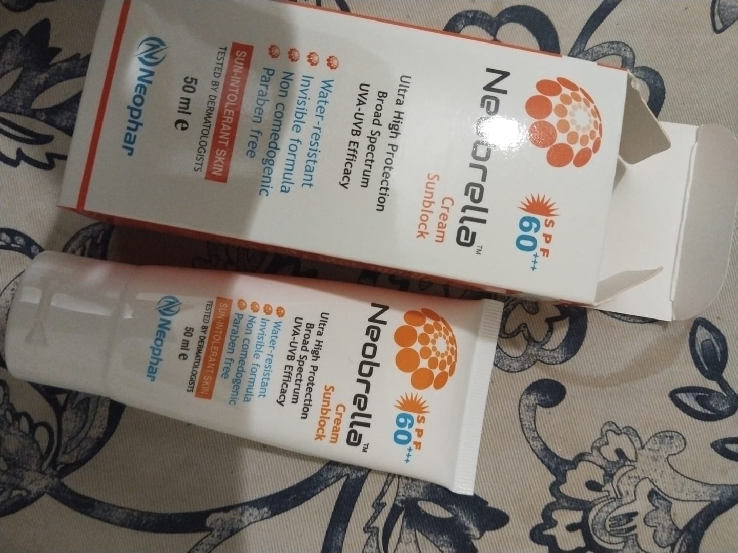Customer photo review of Neobrella Sunblock Cream SPF60 PA+++
