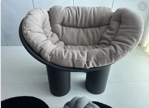 Customer photo review of CUSHION ROLY POLY ARMCHAIR