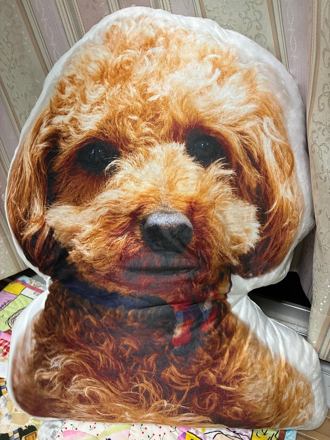 Customer photo review of 世界にひとつだけ♪好きな写真で作るオーダーメイドクッション（20～80cm）