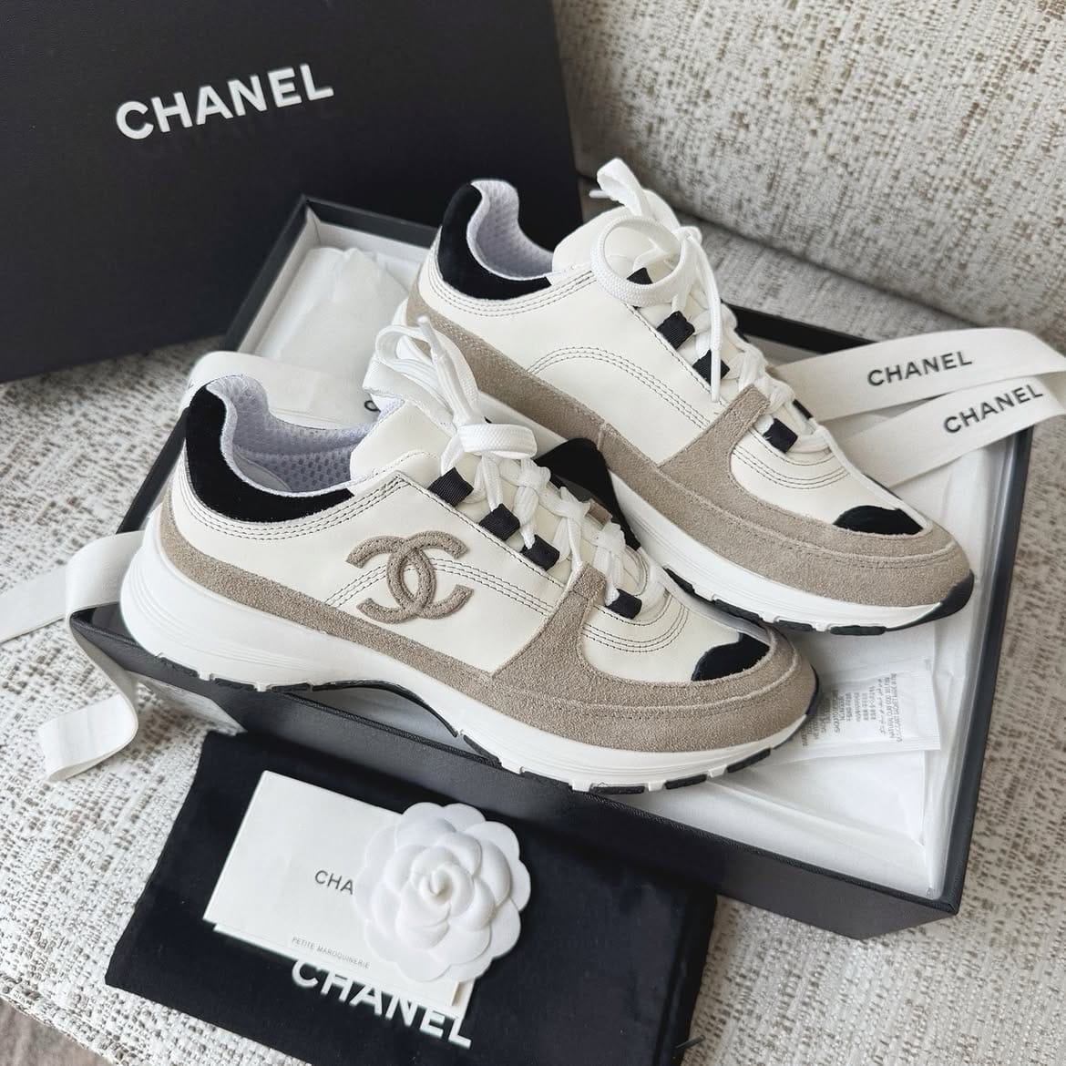 Customer photo review of Chanel 2026 Sneaker Suede Calfskin 866931