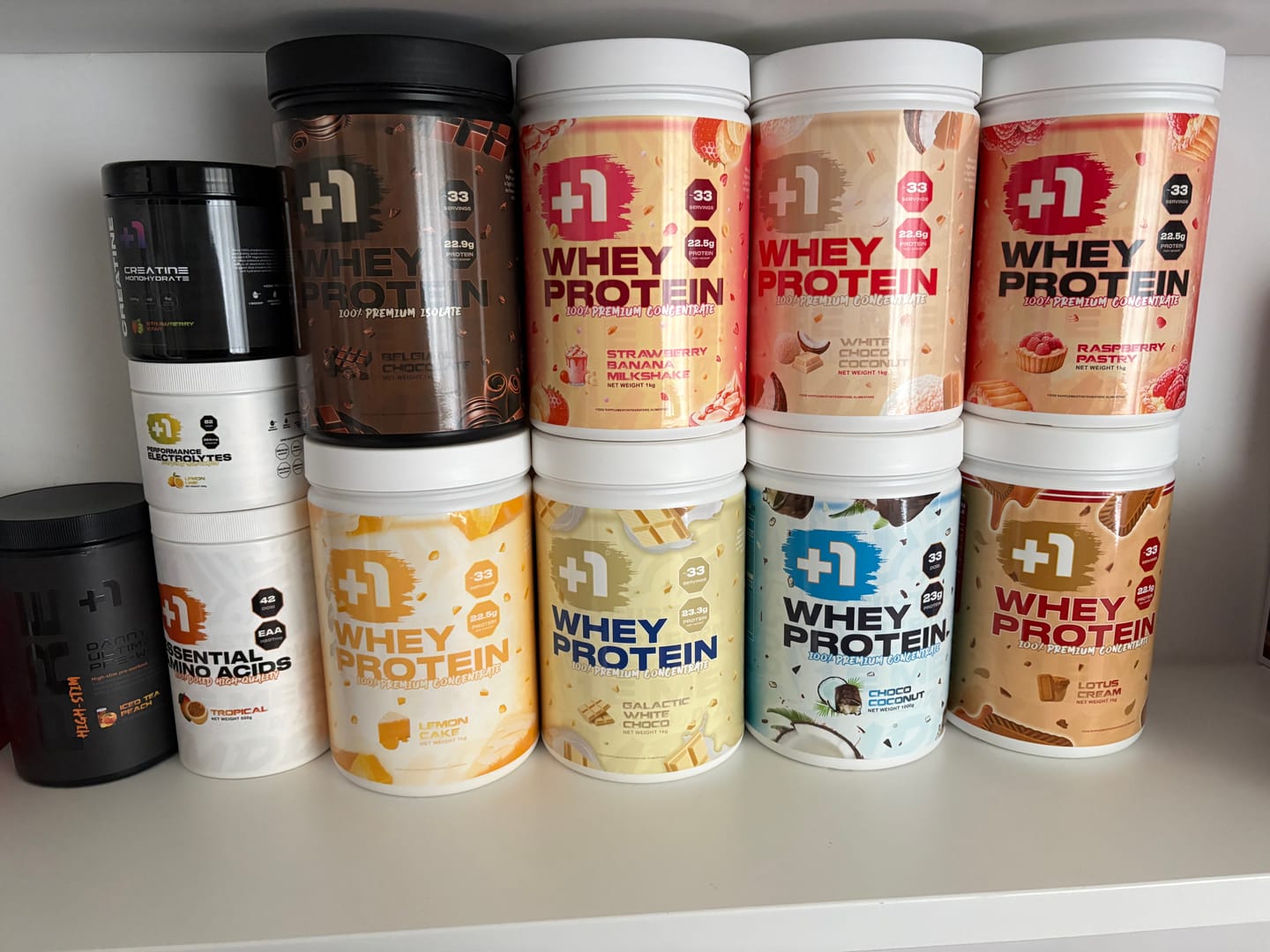 Customer photo review of +1© PREMIUM WHEY PROTEIN ISOLATE (1kg)