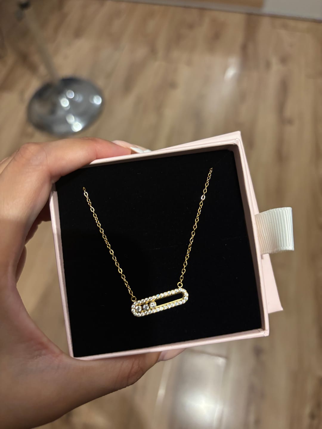 Customer photo review of Pave Soul Kette 18K Vergoldet