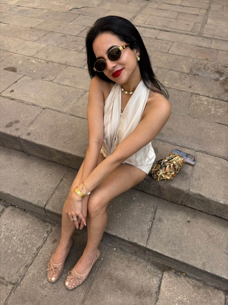 Customer photo review of Golden Bloom Botanical Clutch