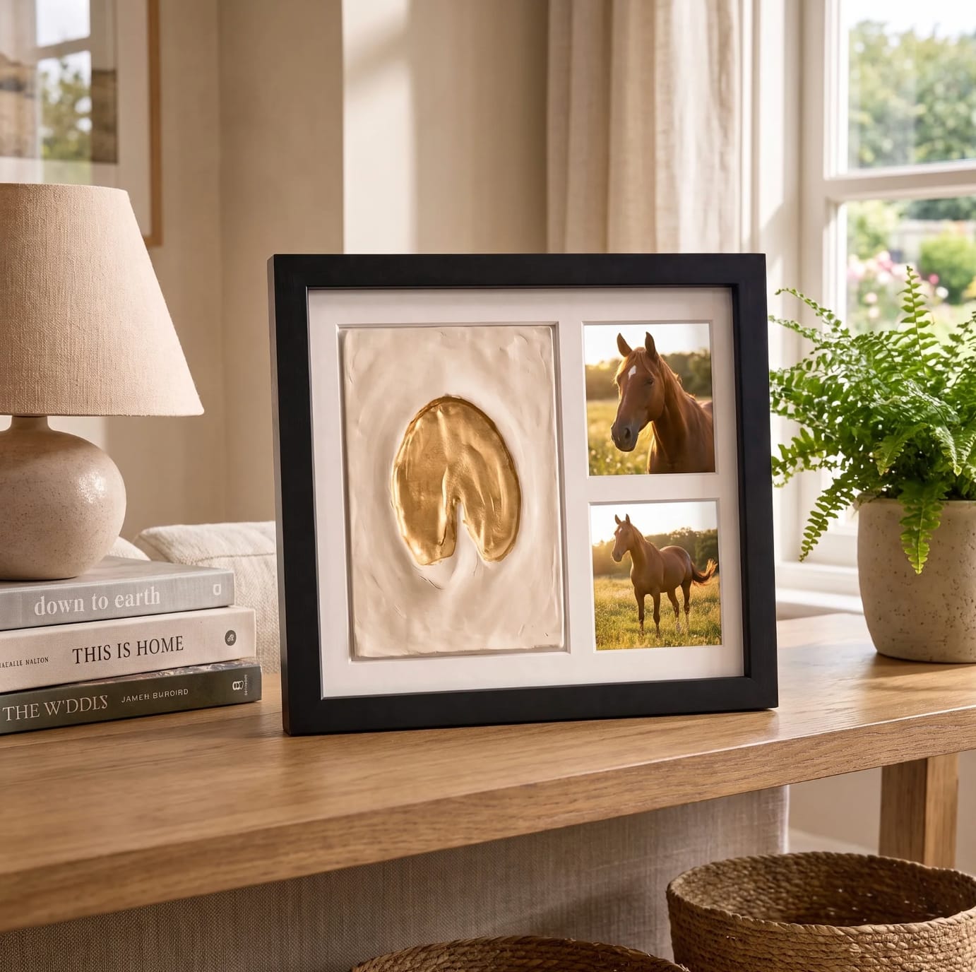 Customer photo review of Hoofmark™  Clay Hoofprint Frame