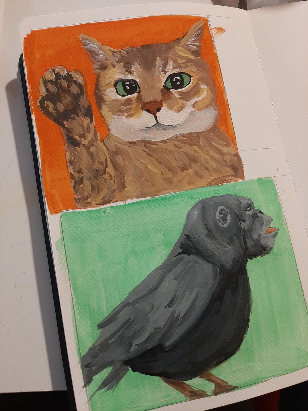 Customer photo review of Himi - Set 48 Gouache Potes 12 g Green