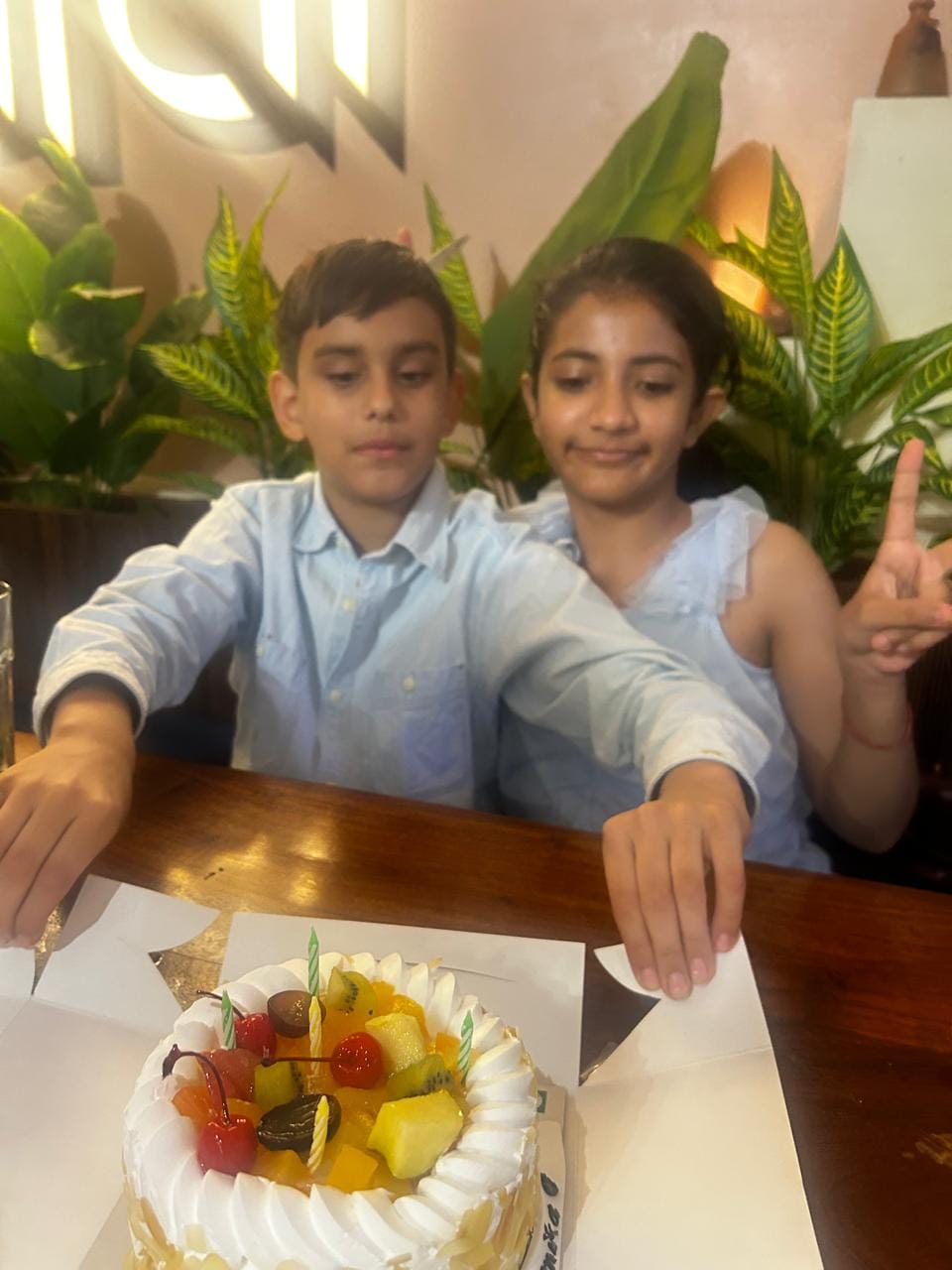 Customer photo review of Fresh Fruit Cake