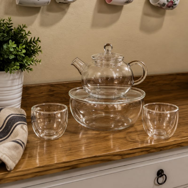 Customer photo review of Riku Miniature Glass Teapot